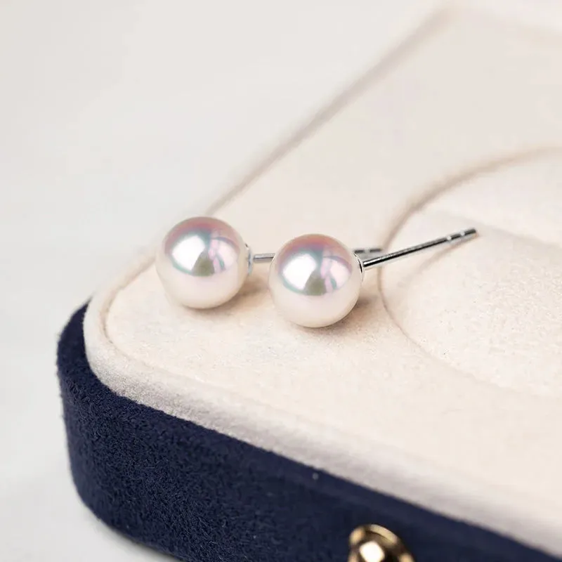 18K Gold Petite Bulb Stud Earrings