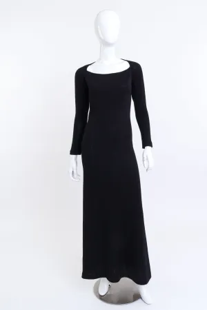 2007 F/W Slinky Knit Plunge Back Dress