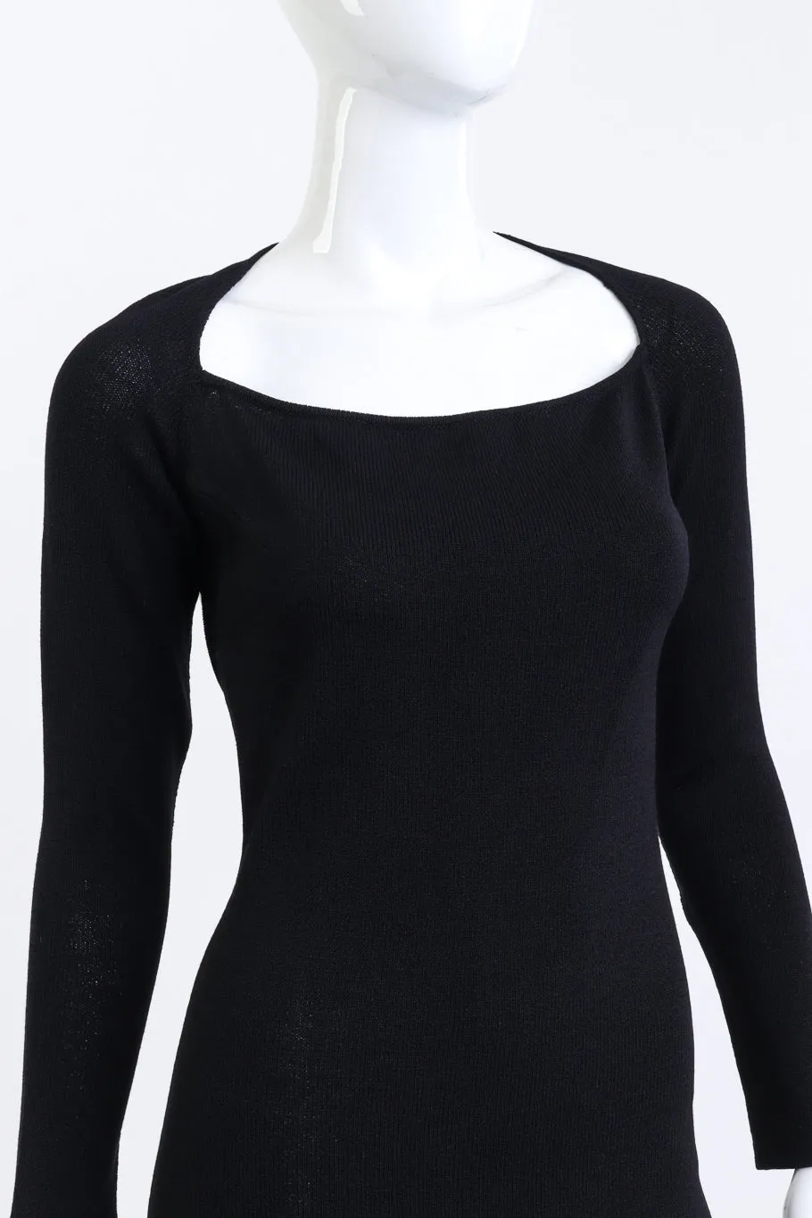2007 F/W Slinky Knit Plunge Back Dress