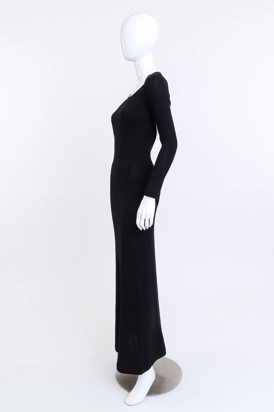2007 F/W Slinky Knit Plunge Back Dress