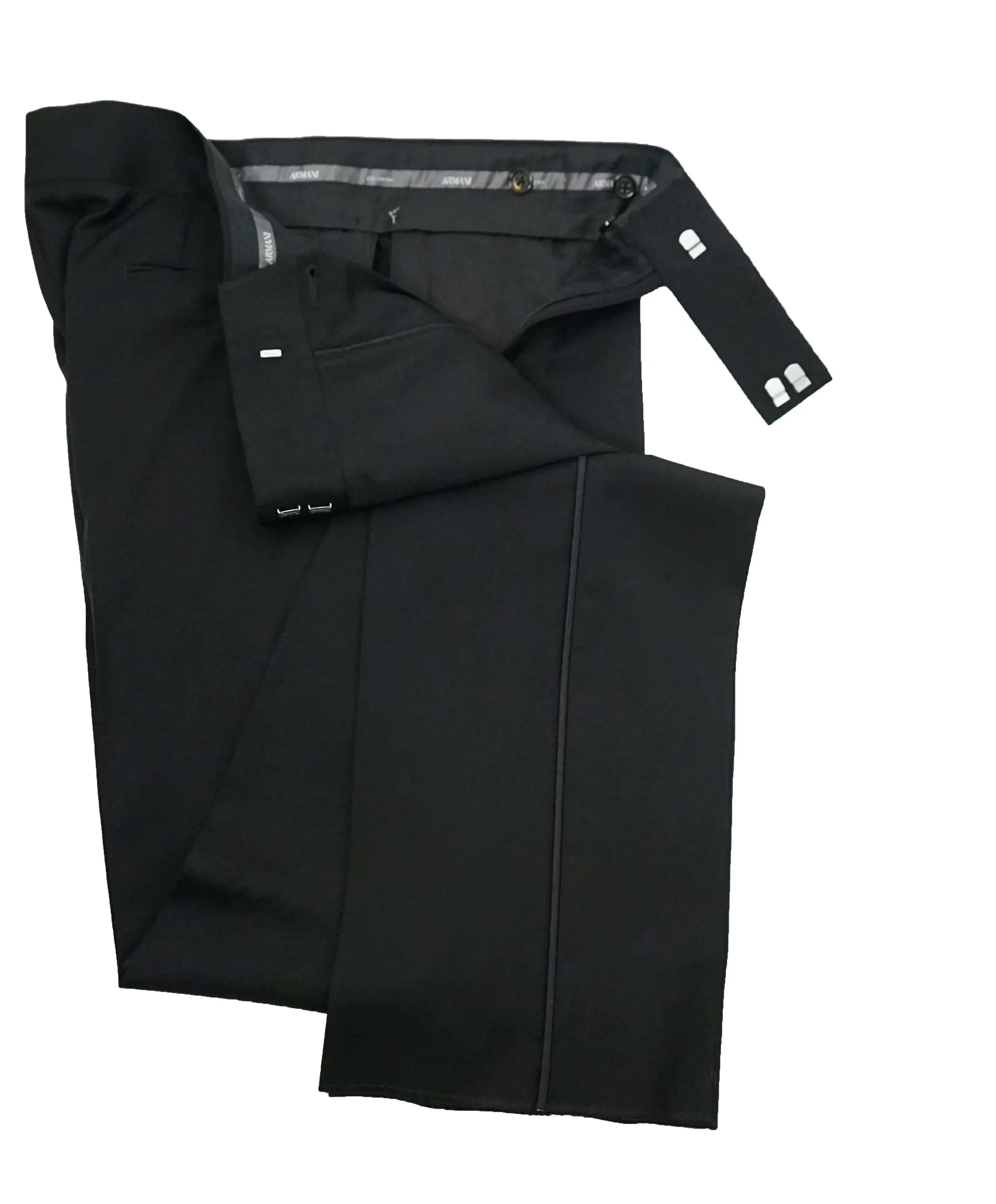 $2,095 ARMANI COLLEZIONI - “G LINE” 1-Button Notch Lapel Tuxedo Suit - 38R 34W