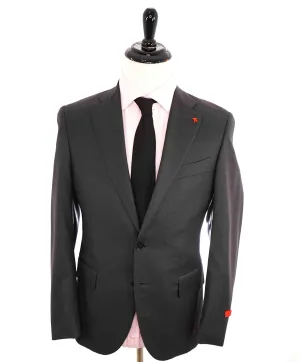 $3,750 ISAIA - Gray "AQUASPIDER" *CLOSET STAPLE* Coral Pin Suit - 38S