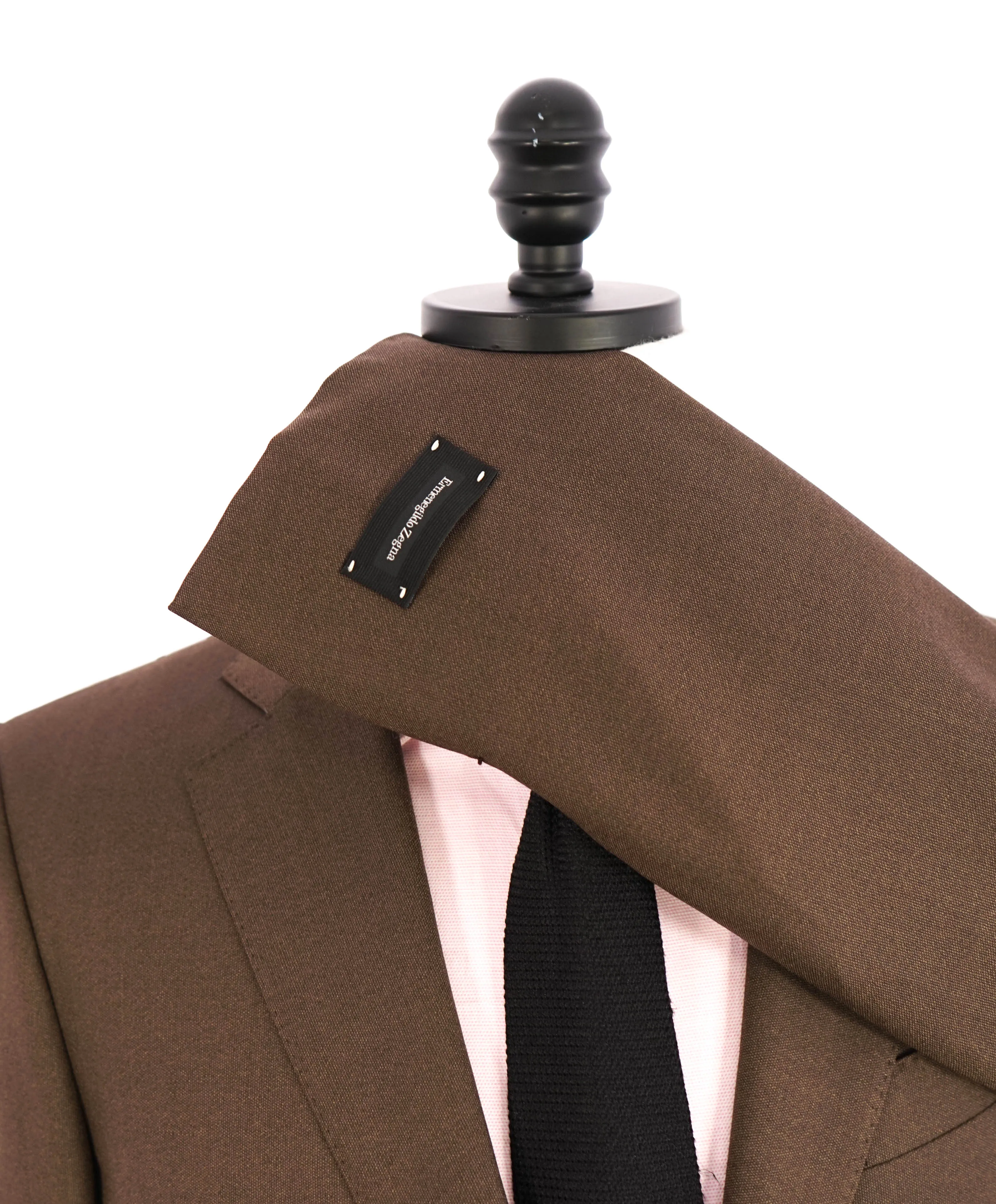 $3,995 ERMENEGILDO ZEGNA -"TROFEO 600" Medium Brown Silk Suit - 38R