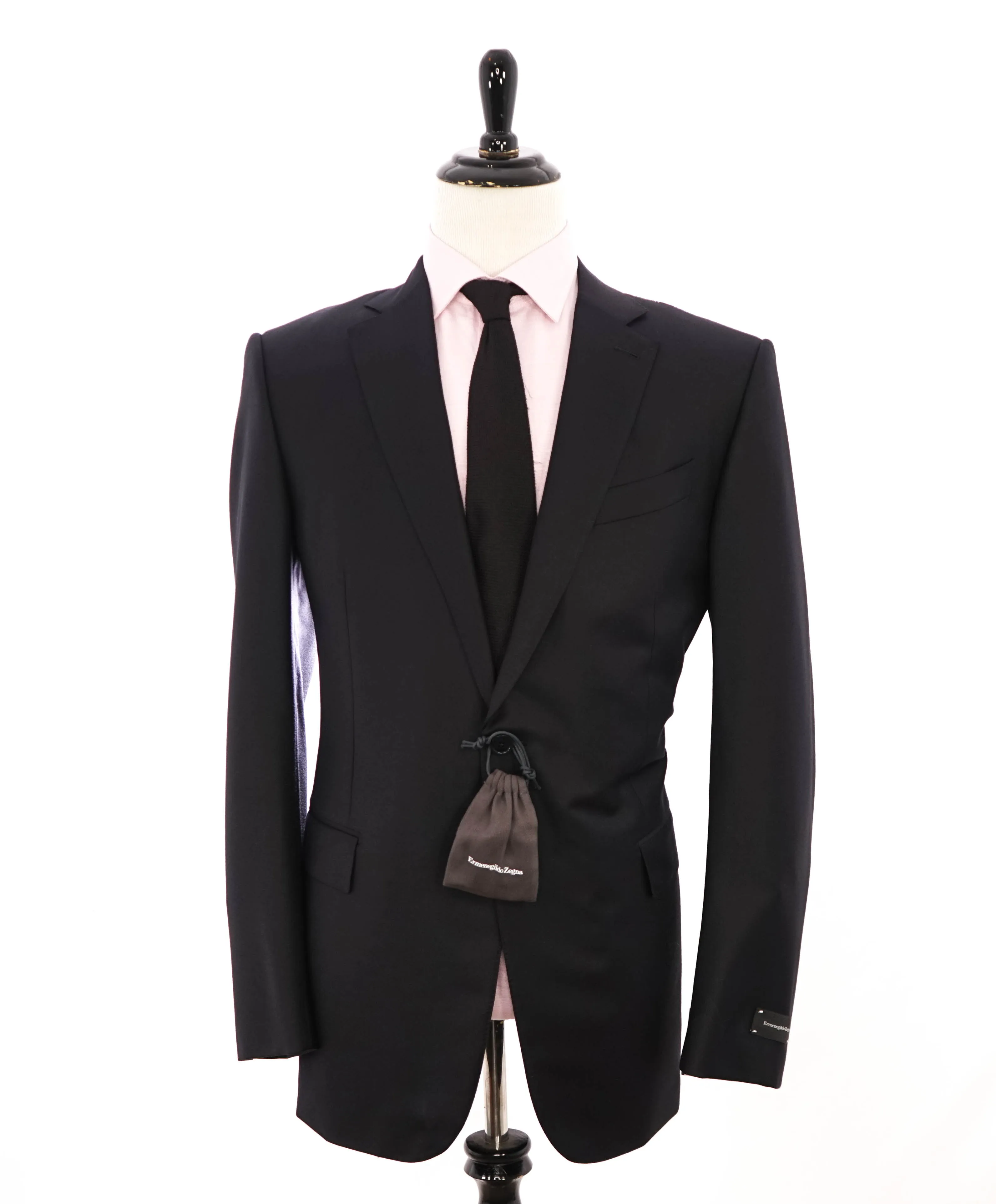 $3,995 ERMENEGILDO ZEGNA -"TROFEO" Navy CLOSET STAPLE Suit - 36R
