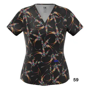 4-WAY STRETCH PRINT TOP (59)
