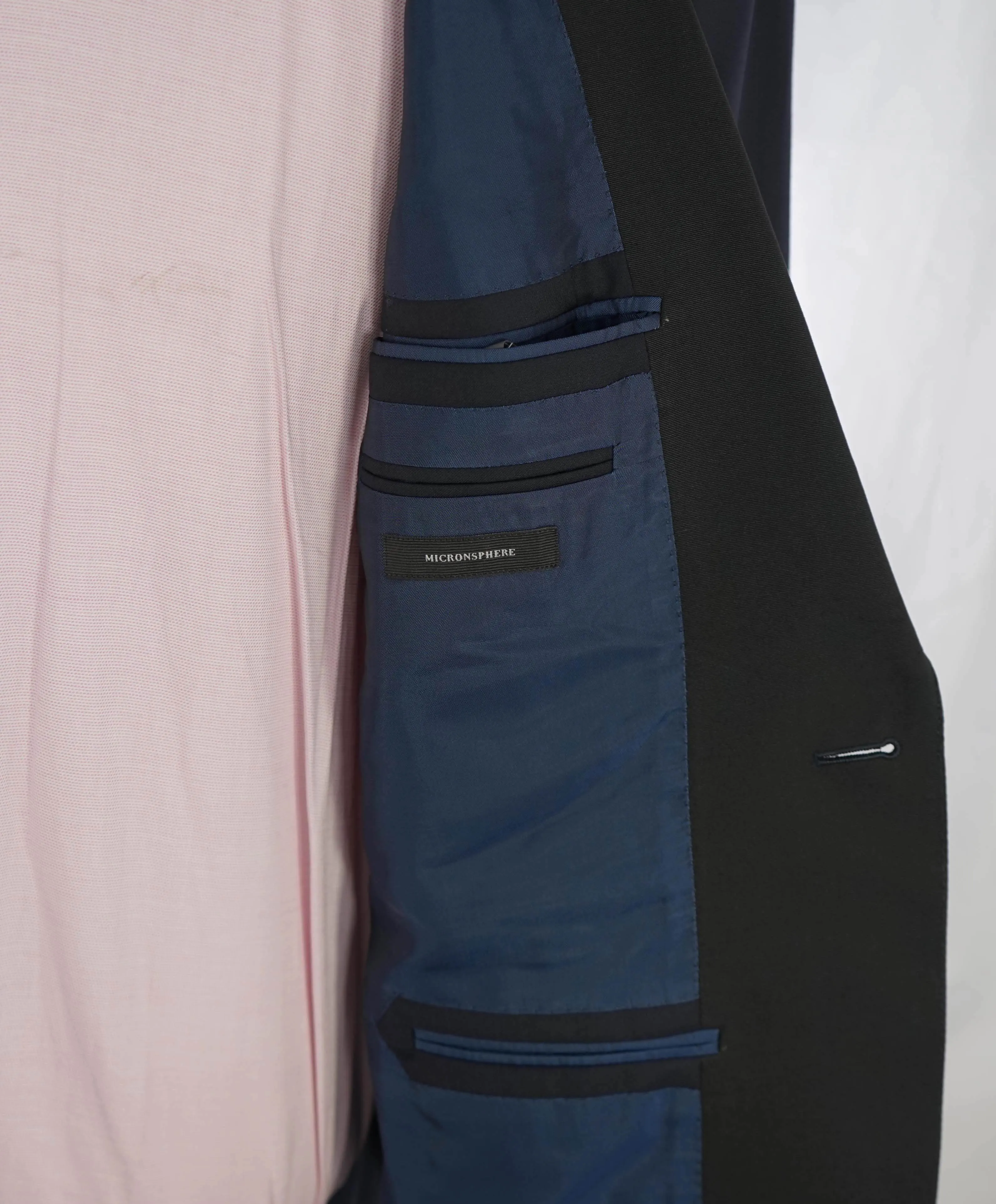 $5,995 ERMENEGILDO ZEGNA - 1-Btn "SU MISURA" Navy *MICRONSPHERE* Tuxedo - 38S