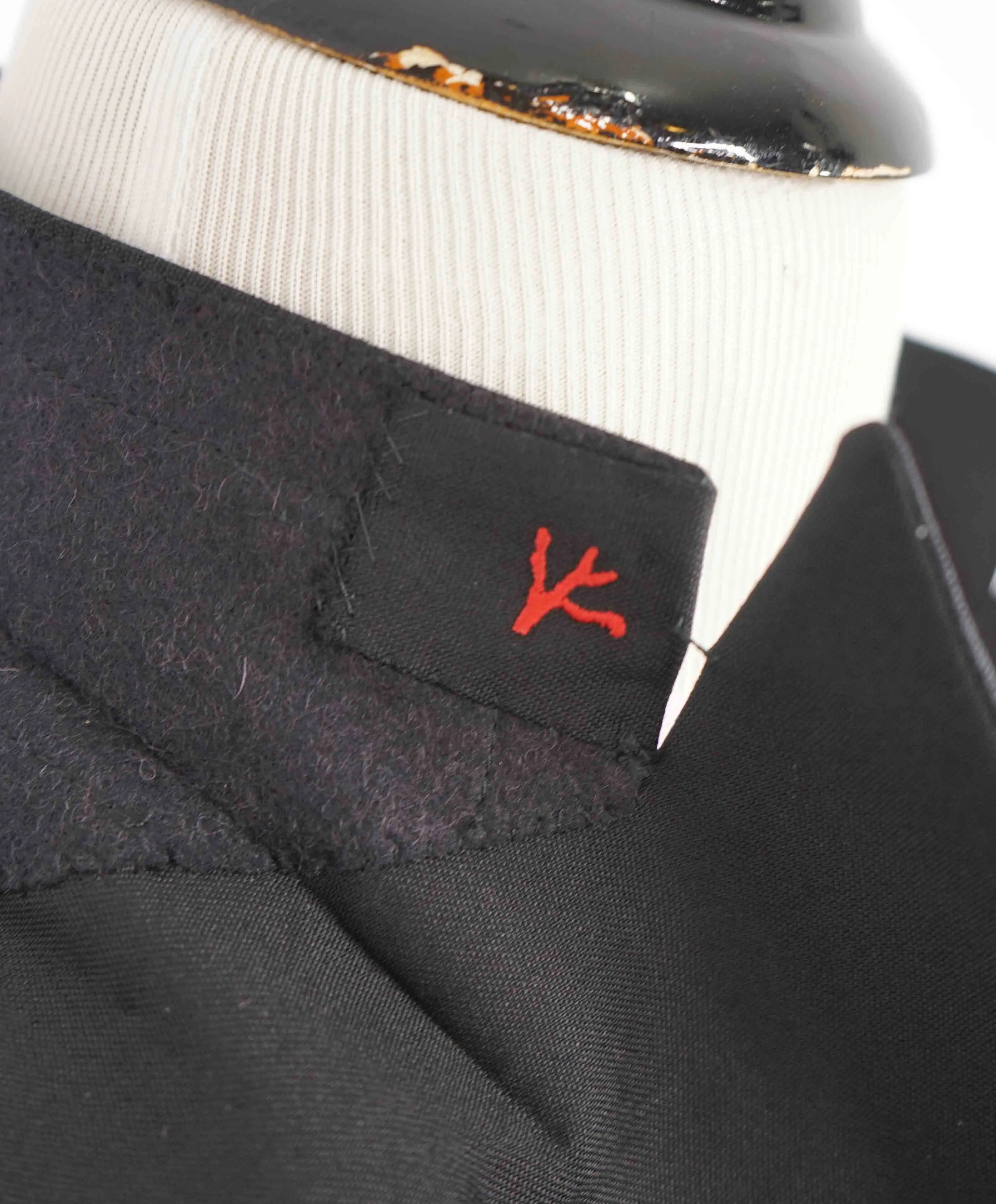 $5,995 ISAIA - "BARATHEA" Wool/Mohair PAISLEY PEAK LAPEL Black Tuxedo - 40R
