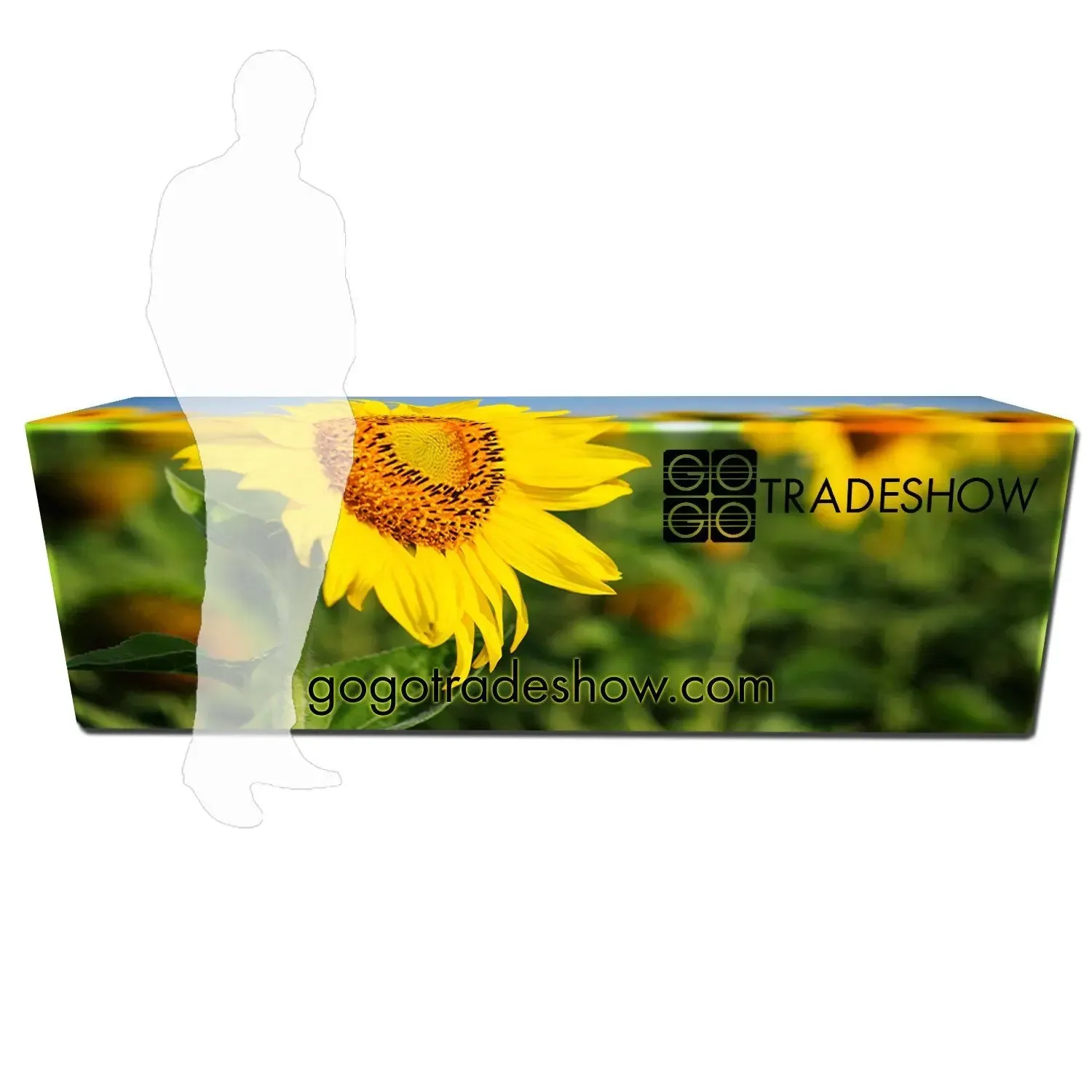 8' Fitted Table Throw With Full Color Imprint