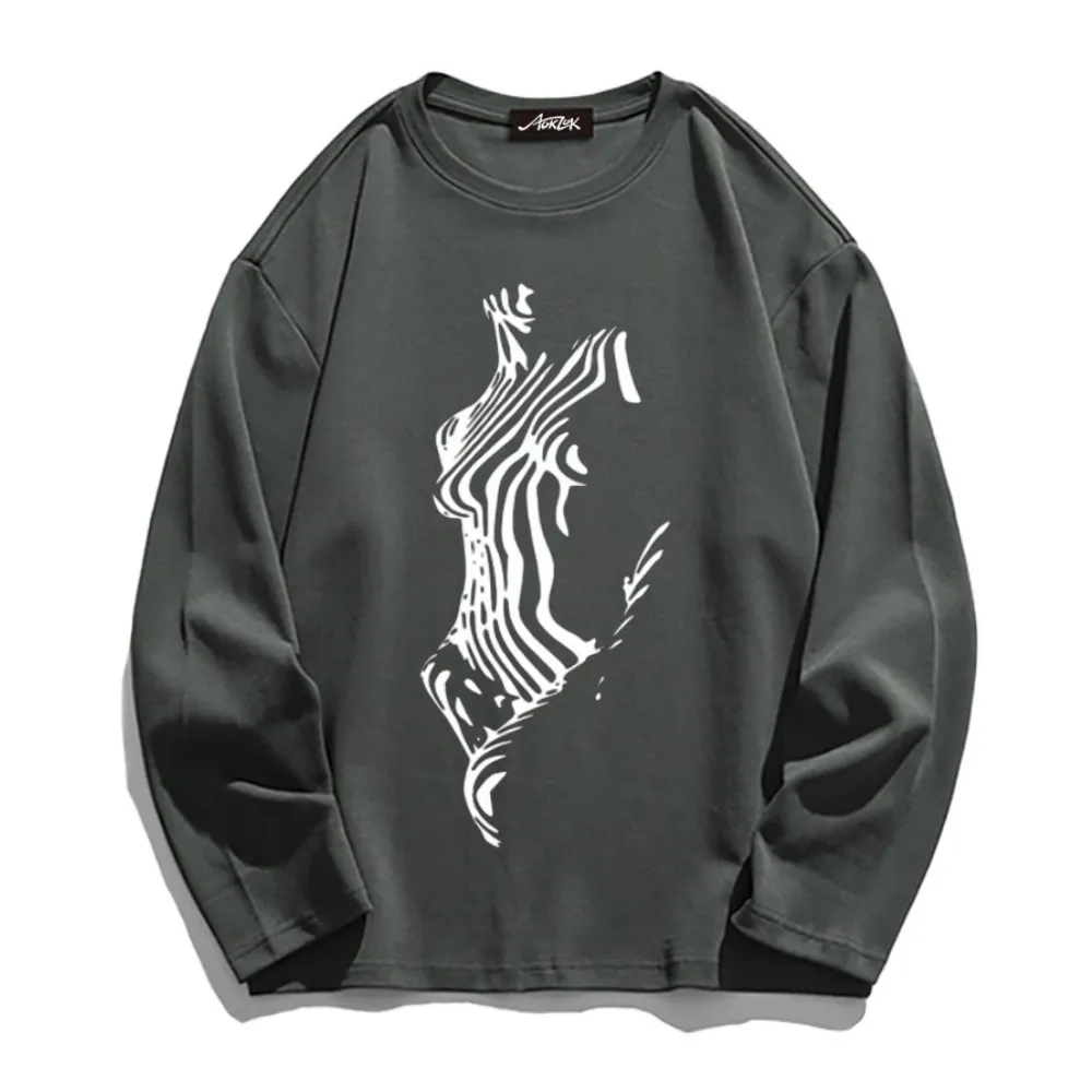 Abstract Pattern Long Sleeve Shirt