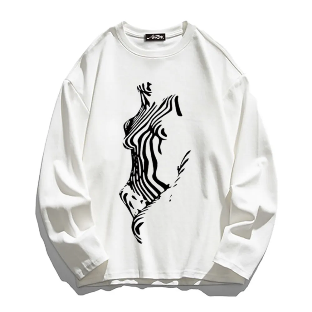 Abstract Pattern Long Sleeve Shirt