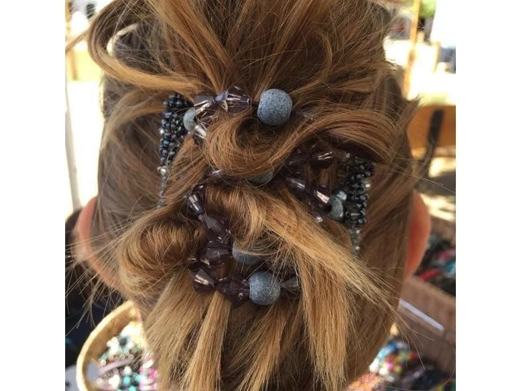 African Butterfly Wire Hair Clip - 7 Tong 551