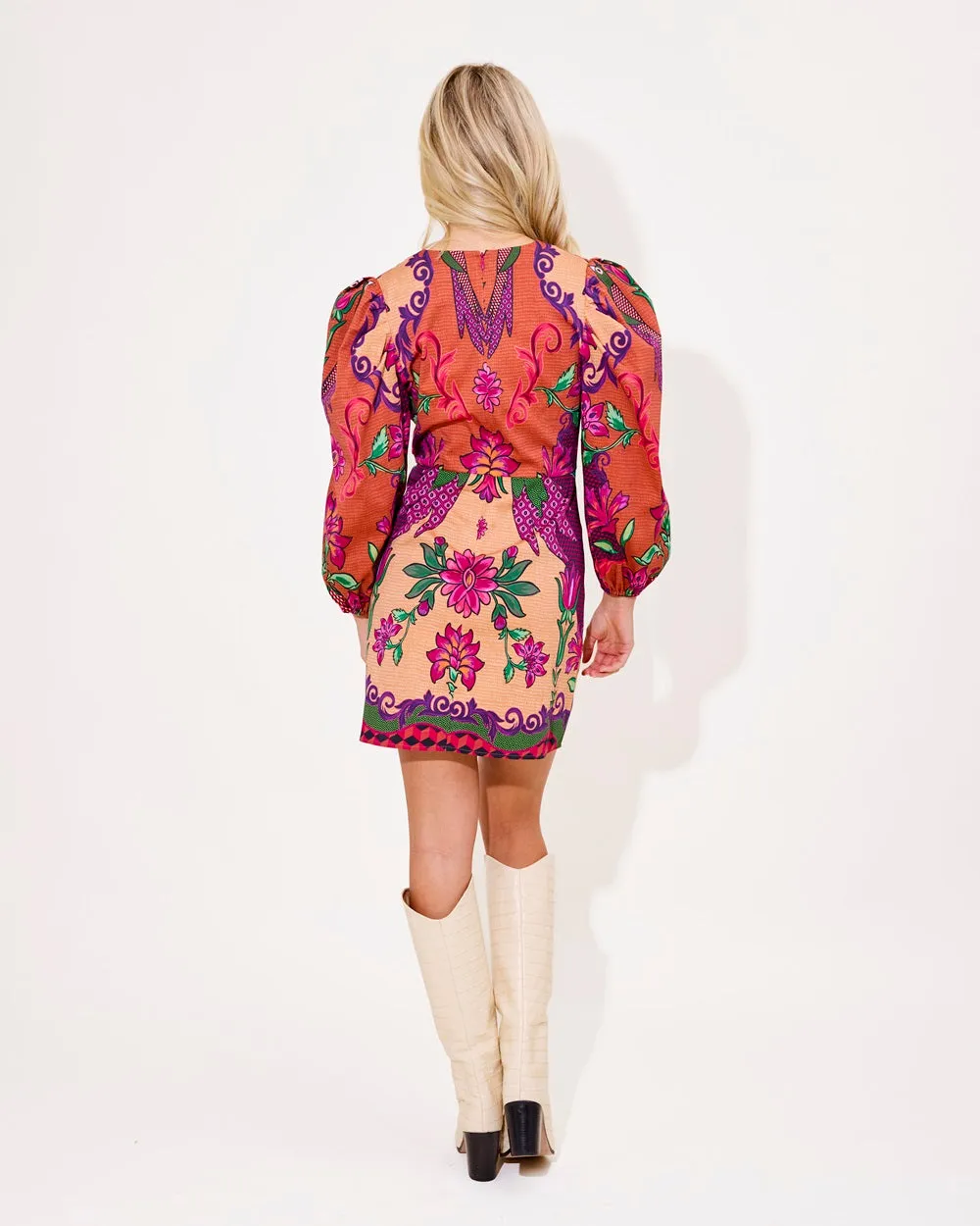 Alden Adair Bridgette Dress in Peacock Bloom (1 XS)