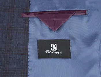 Alessandro Vitello by Renoir 2-Piece Classic Fit Wool Suit 566-3