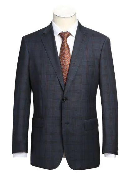 Alessandro Vitello by Renoir 2-Piece Classic Fit Wool Suit 566-3