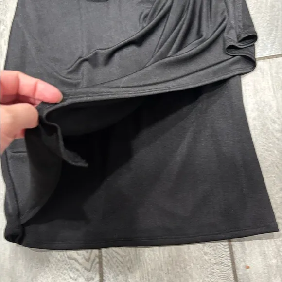 Alex   Olivia Marx Draped Halter Dress Black Size 6