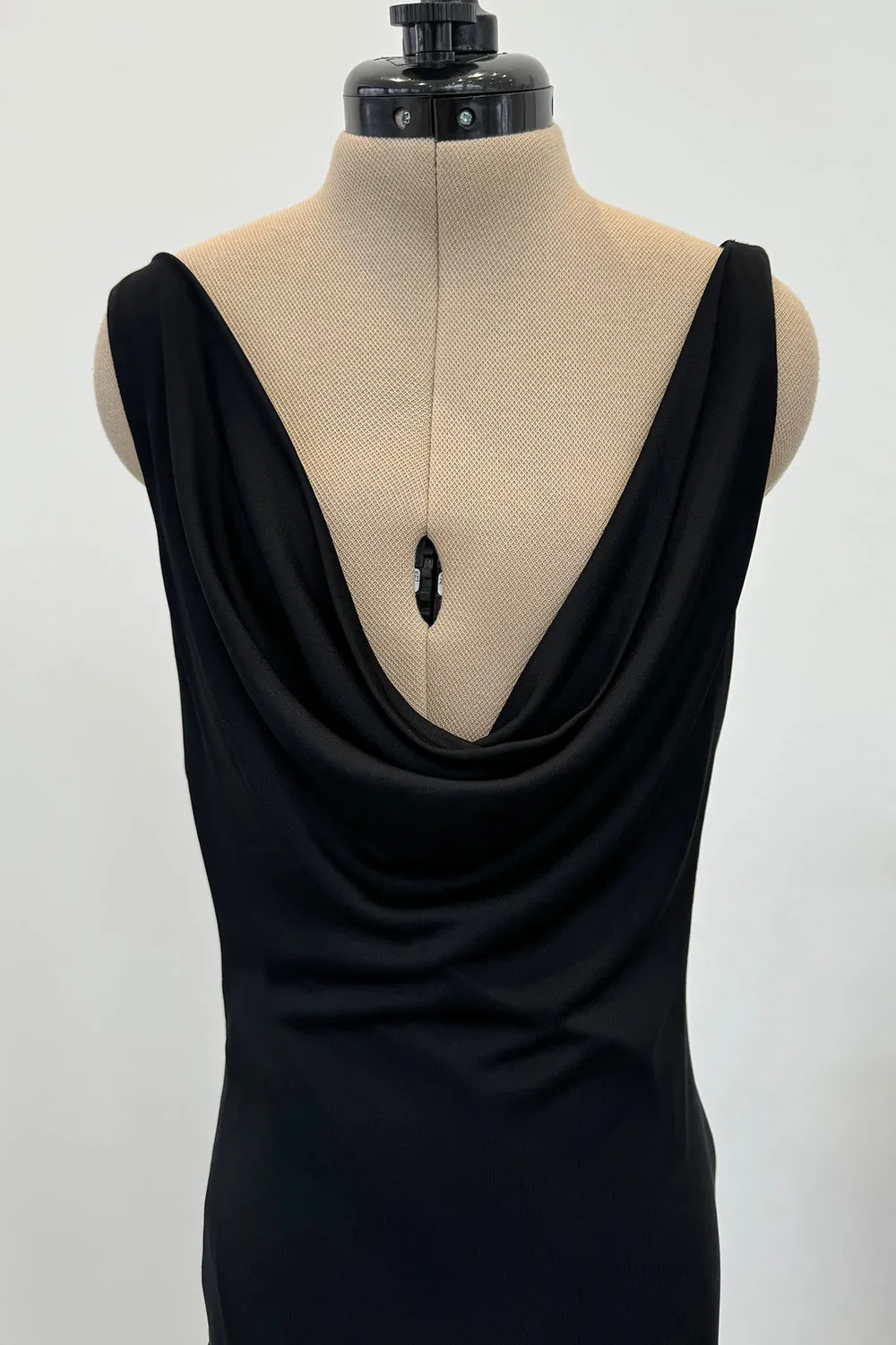 Alexander McQueen 2007 Bias Cut Silk Backless Draped Dress