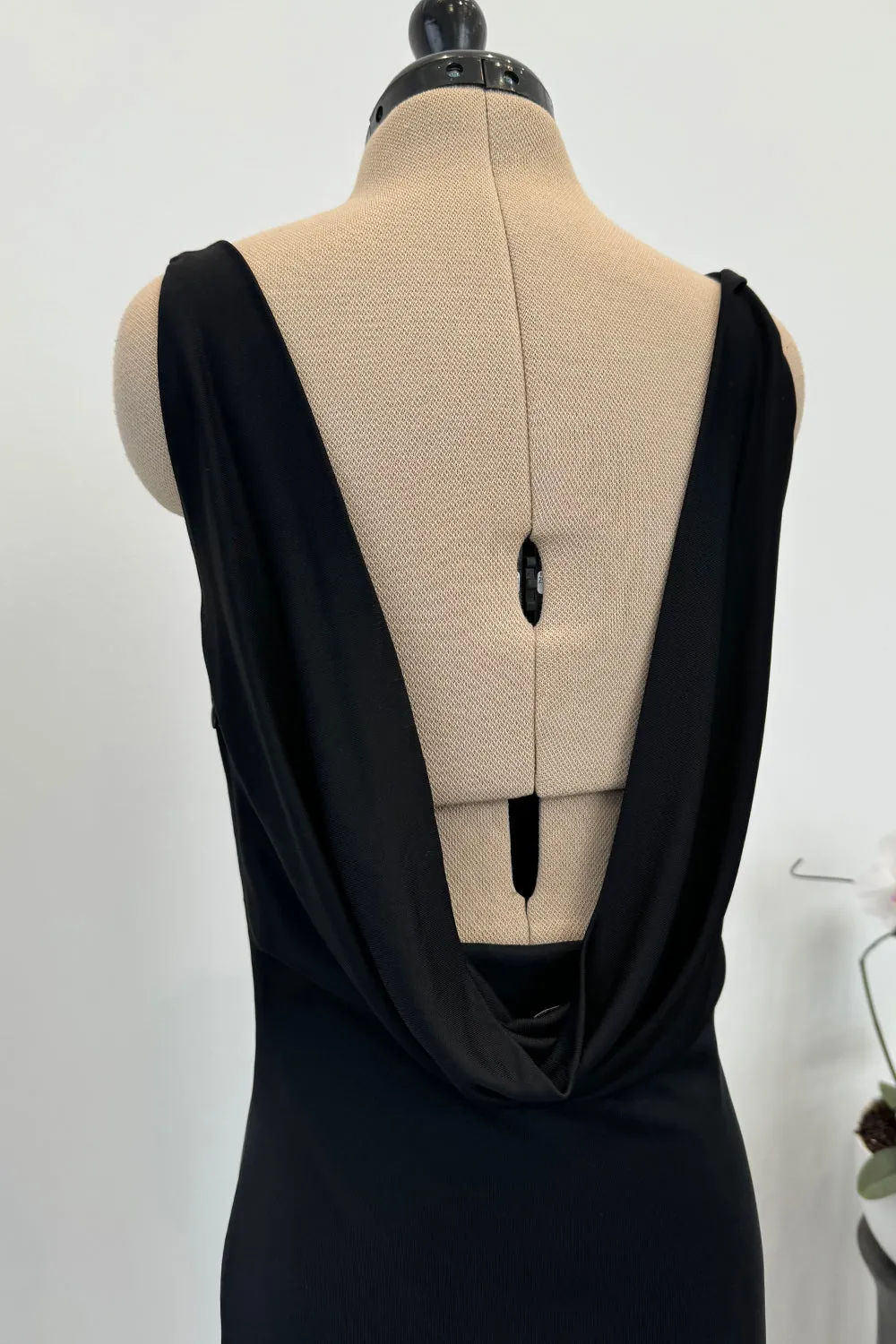 Alexander McQueen 2007 Bias Cut Silk Backless Draped Dress