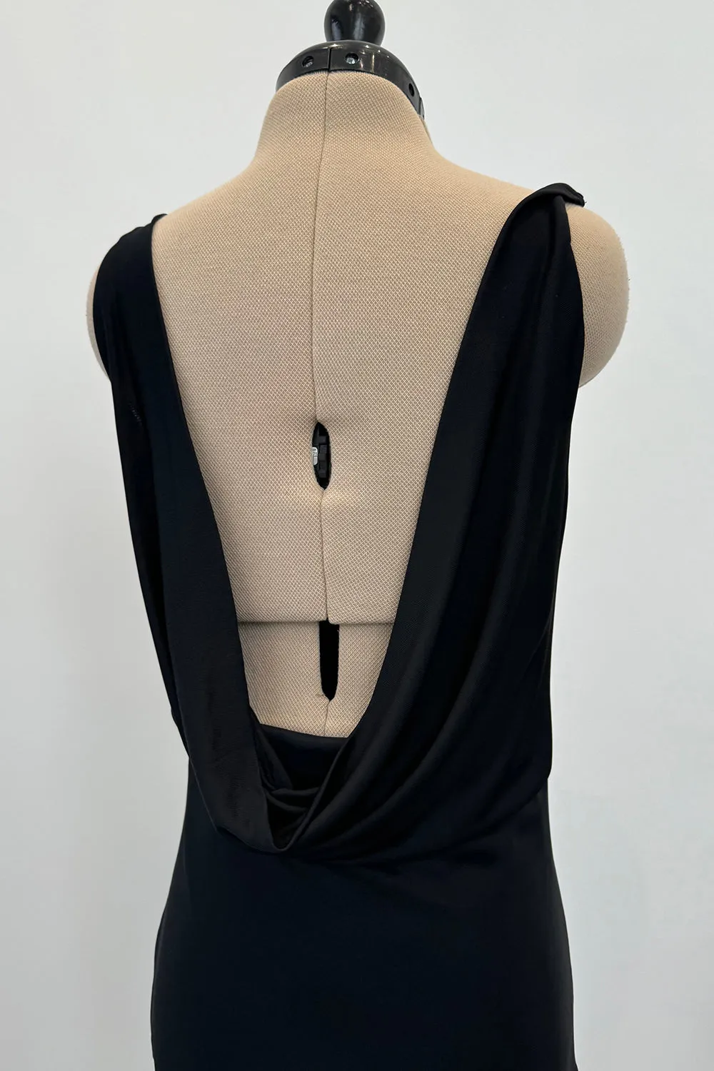 Alexander McQueen 2007 Bias Cut Silk Backless Draped Dress