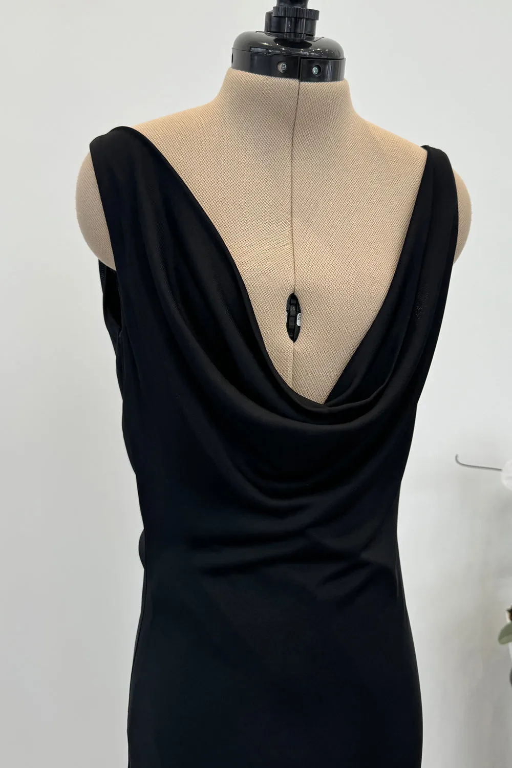 Alexander McQueen 2007 Bias Cut Silk Backless Draped Dress