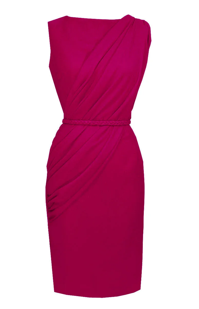Alexandria Sleeveless Draped Cocktail Dress