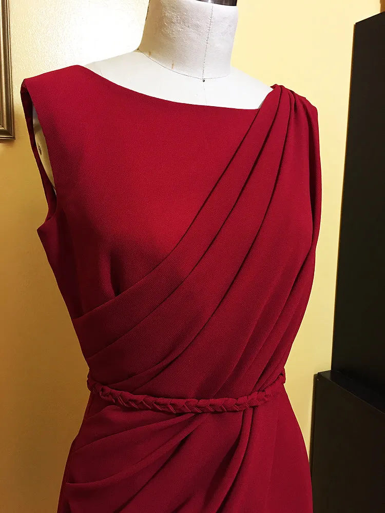Alexandria Sleeveless Draped Cocktail Dress