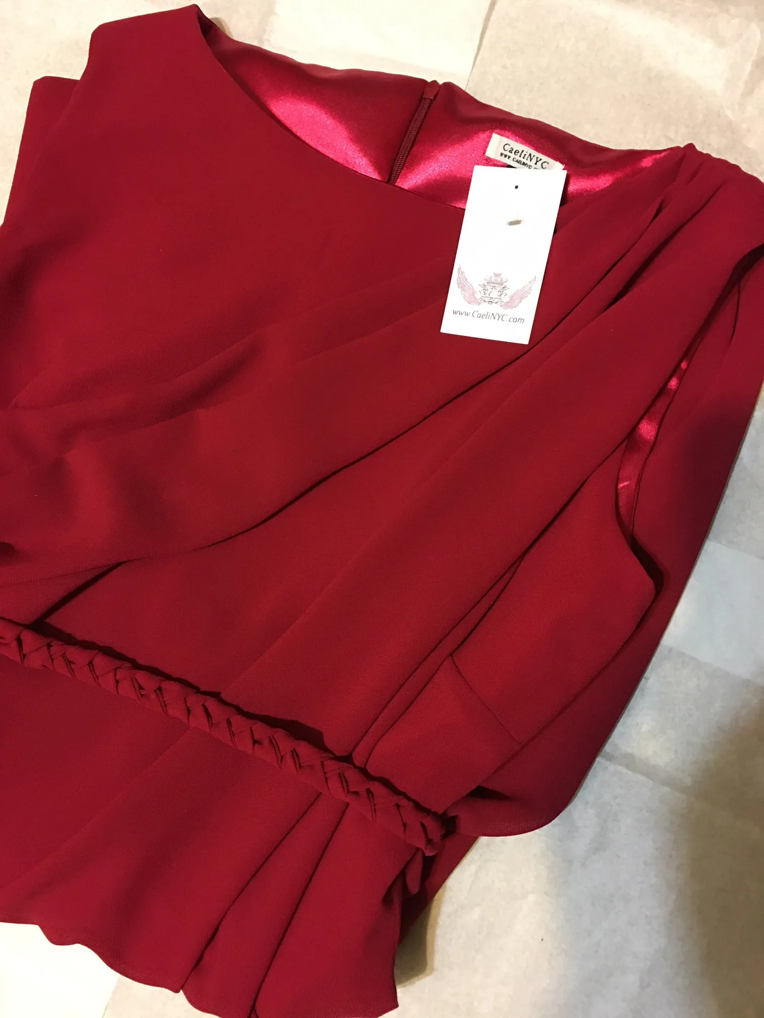 Alexandria Sleeveless Draped Cocktail Dress