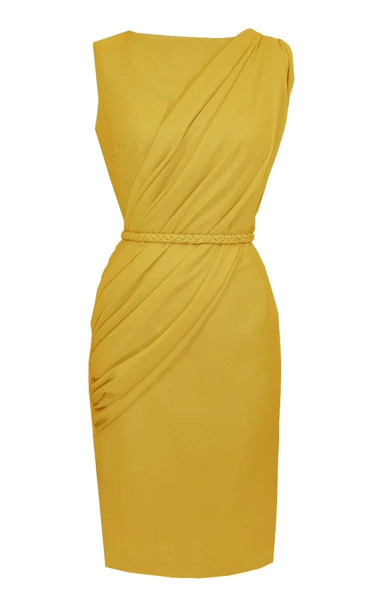Alexandria Sleeveless Draped Cocktail Dress
