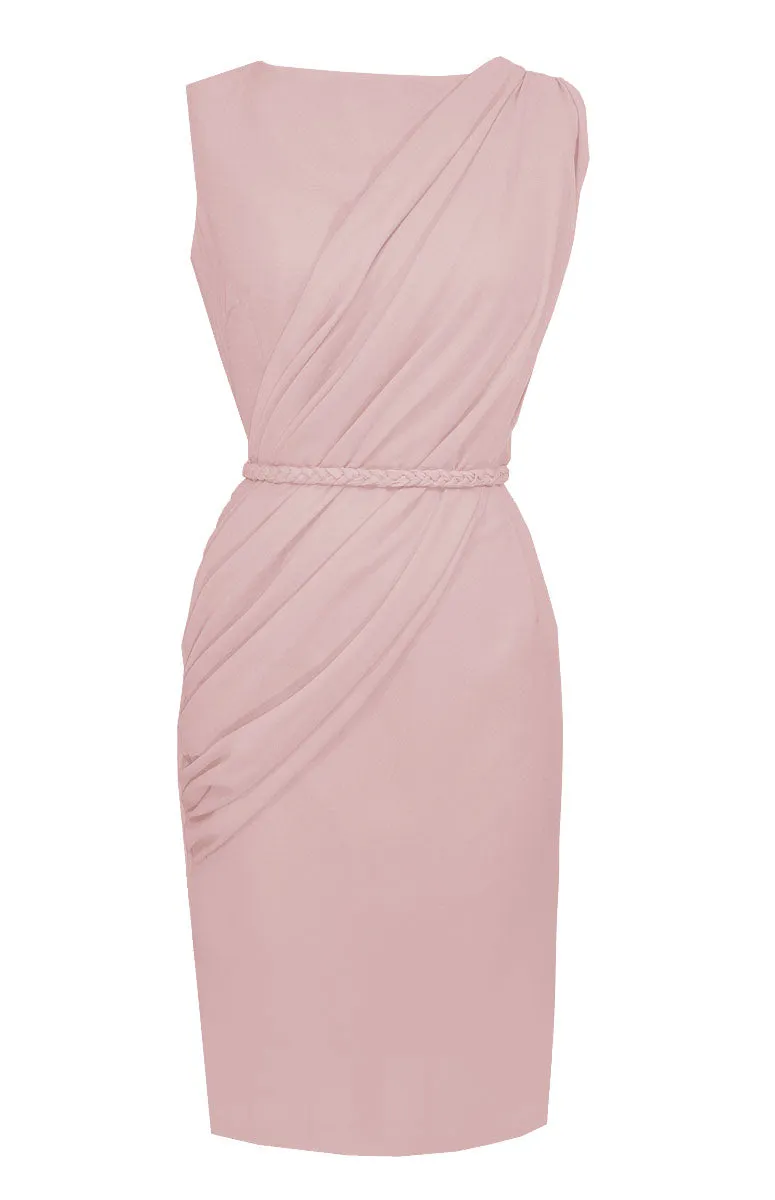 Alexandria Sleeveless Draped Cocktail Dress