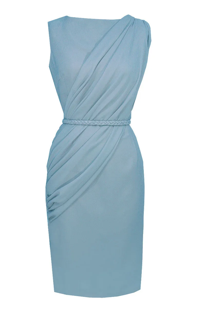 Alexandria Sleeveless Draped Cocktail Dress