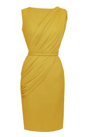 Alexandria Sleeveless Draped Cocktail Dress
