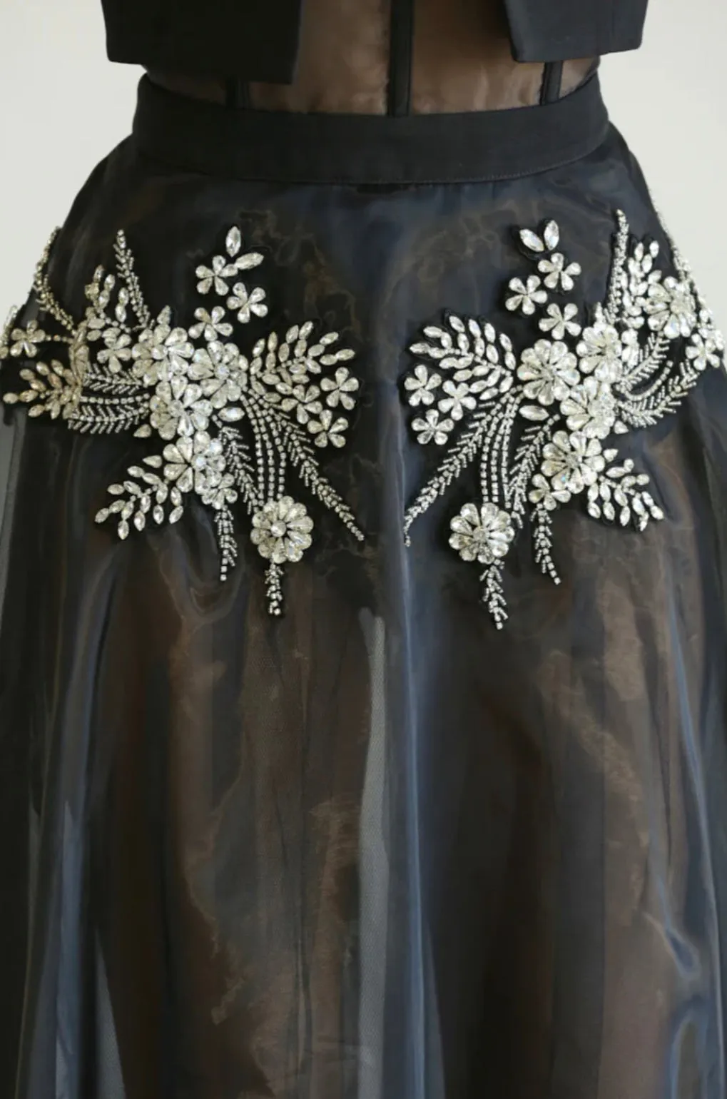 Alma Crystal Dress Crop Blazer Set
