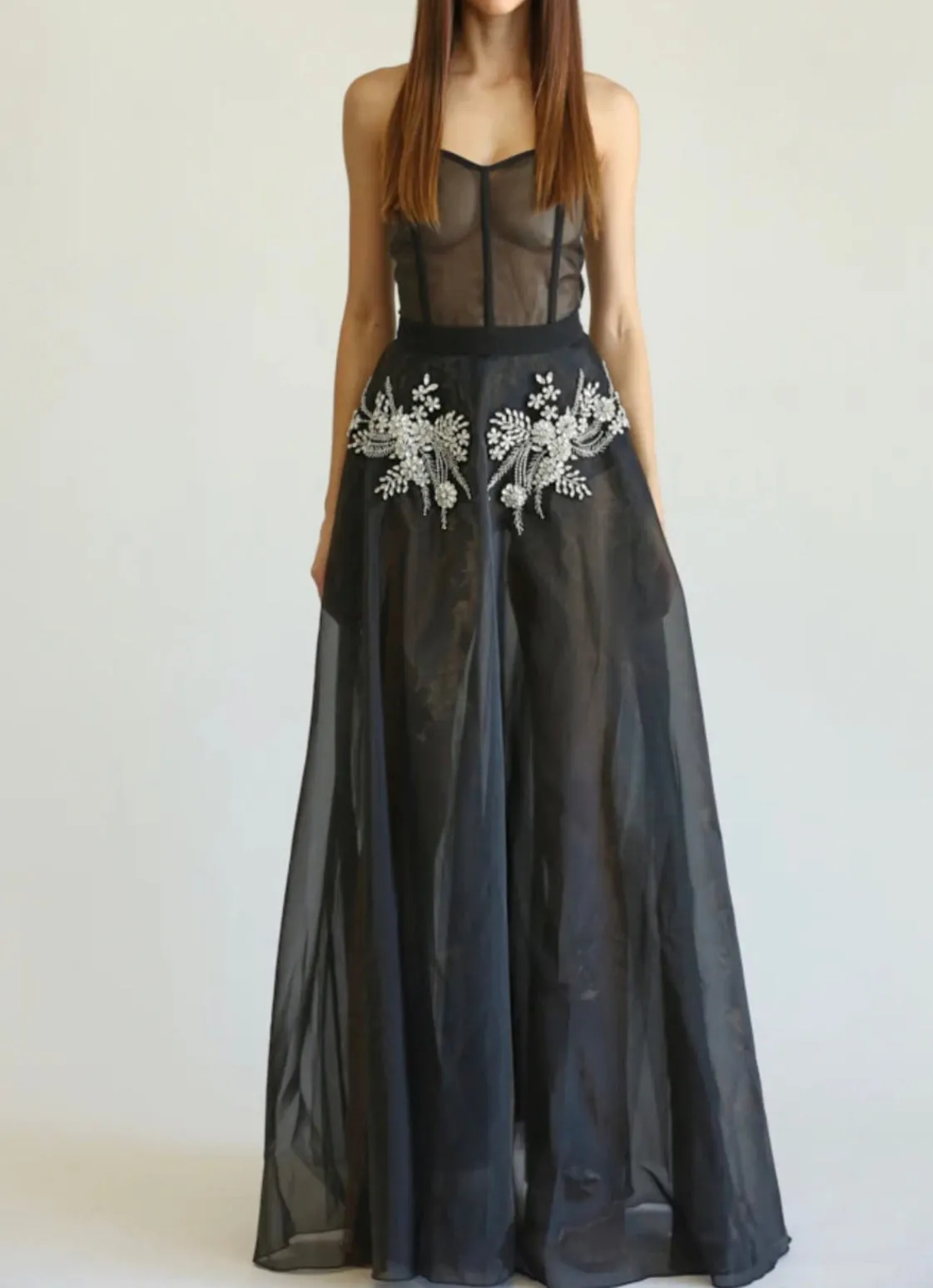 Alma Crystal Dress Crop Blazer Set