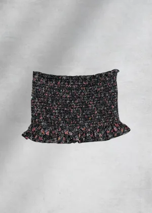Amalia Smocked Tube Top - Pink/Black