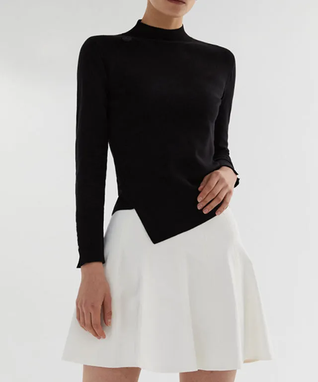 Anell Golf Classic Slim Knit Top - Black