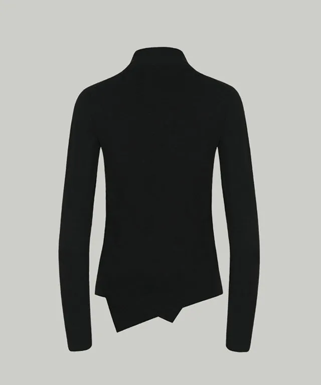 Anell Golf Classic Slim Knit Top - Black