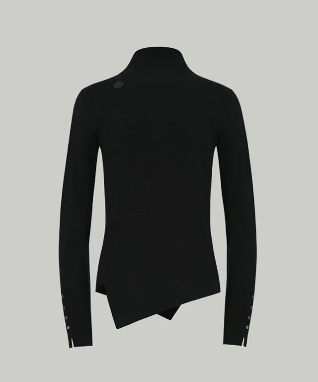Anell Golf Classic Slim Knit Top - Black
