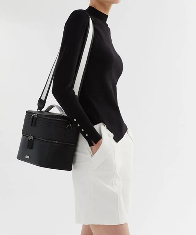 Anell Golf Classic Slim Knit Top - Black
