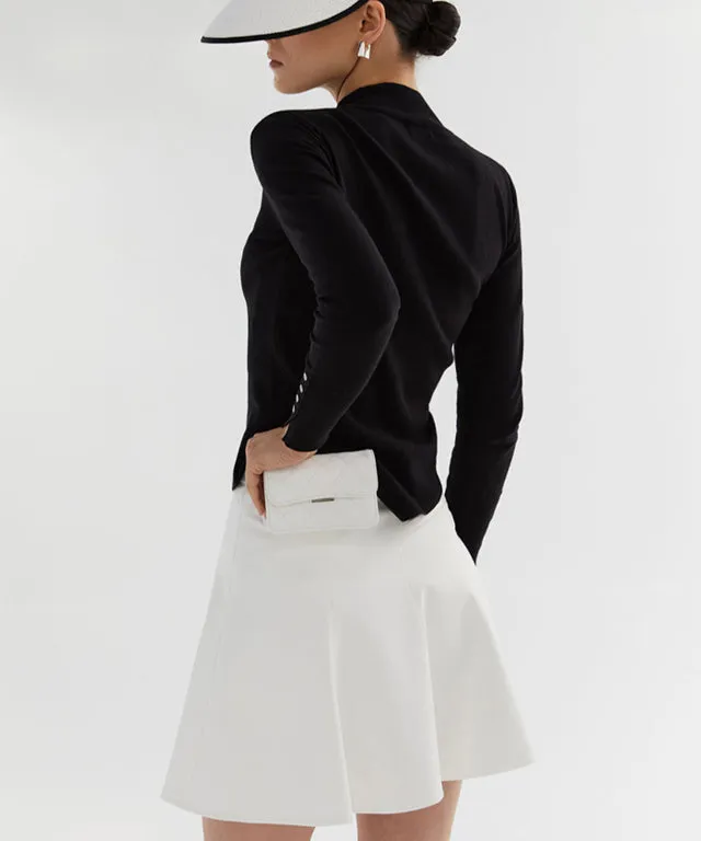 Anell Golf Classic Slim Knit Top - Black