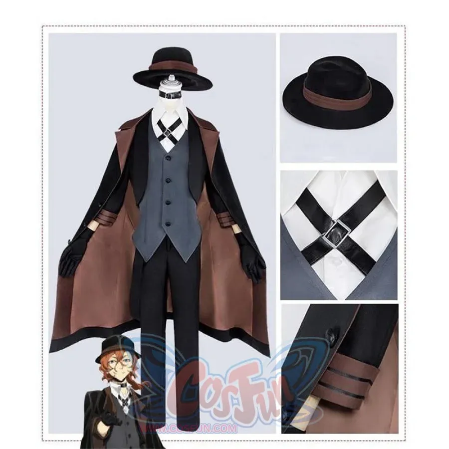 Anime Bungou Stray Dogs Cosplay Costume Chuya Nakahara Cosplay Costume C00092