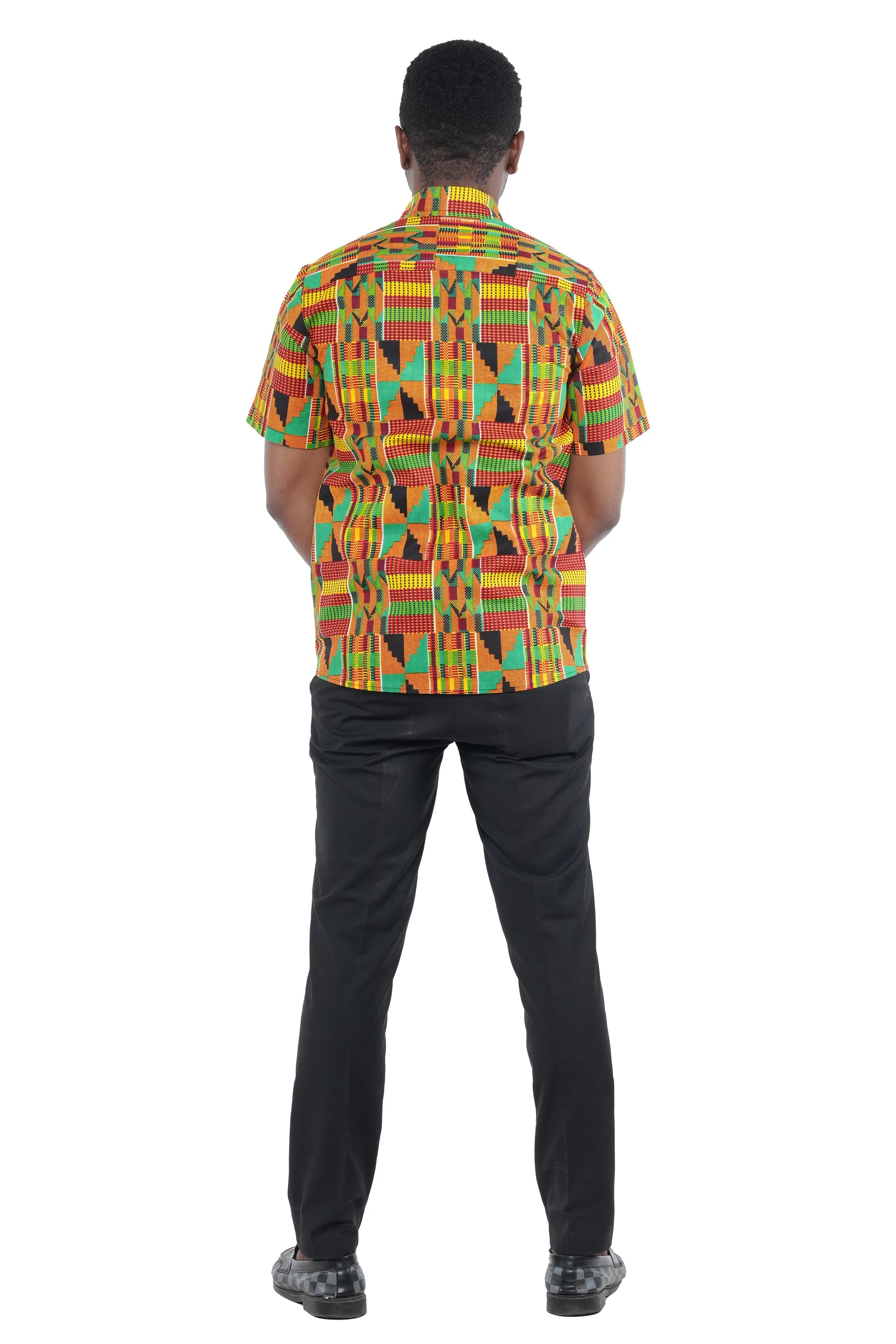 Ankara Half Sleeves Shirt For Men