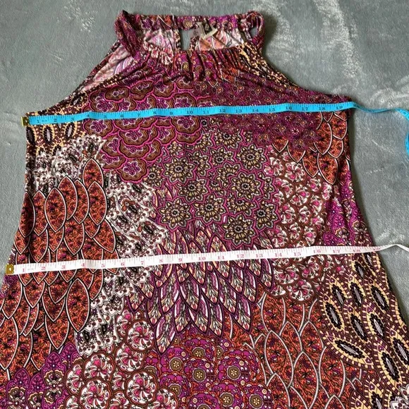 Anne Klein maxi dress with gorgeous colors/print