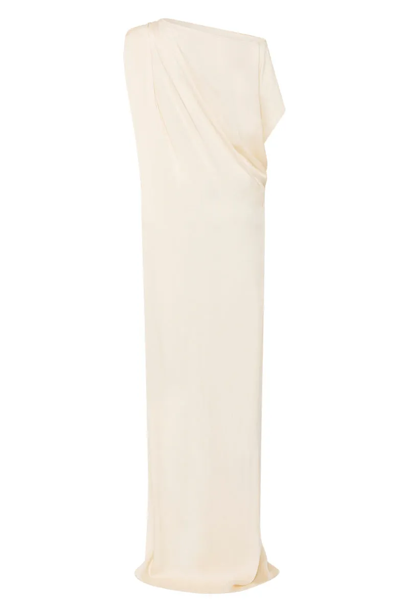 Ardea Draped Dress - Pearl