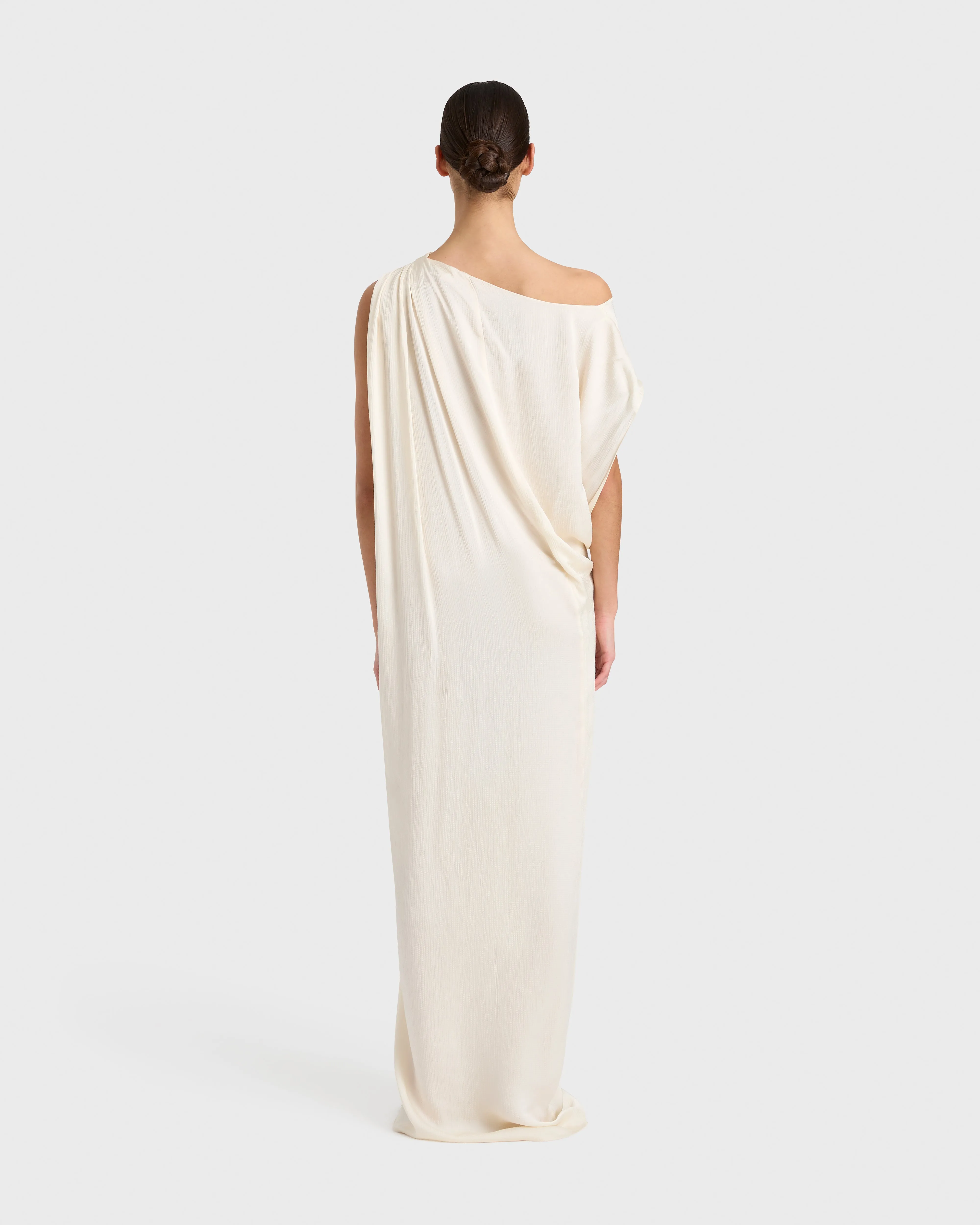 Ardea Draped Dress - Pearl