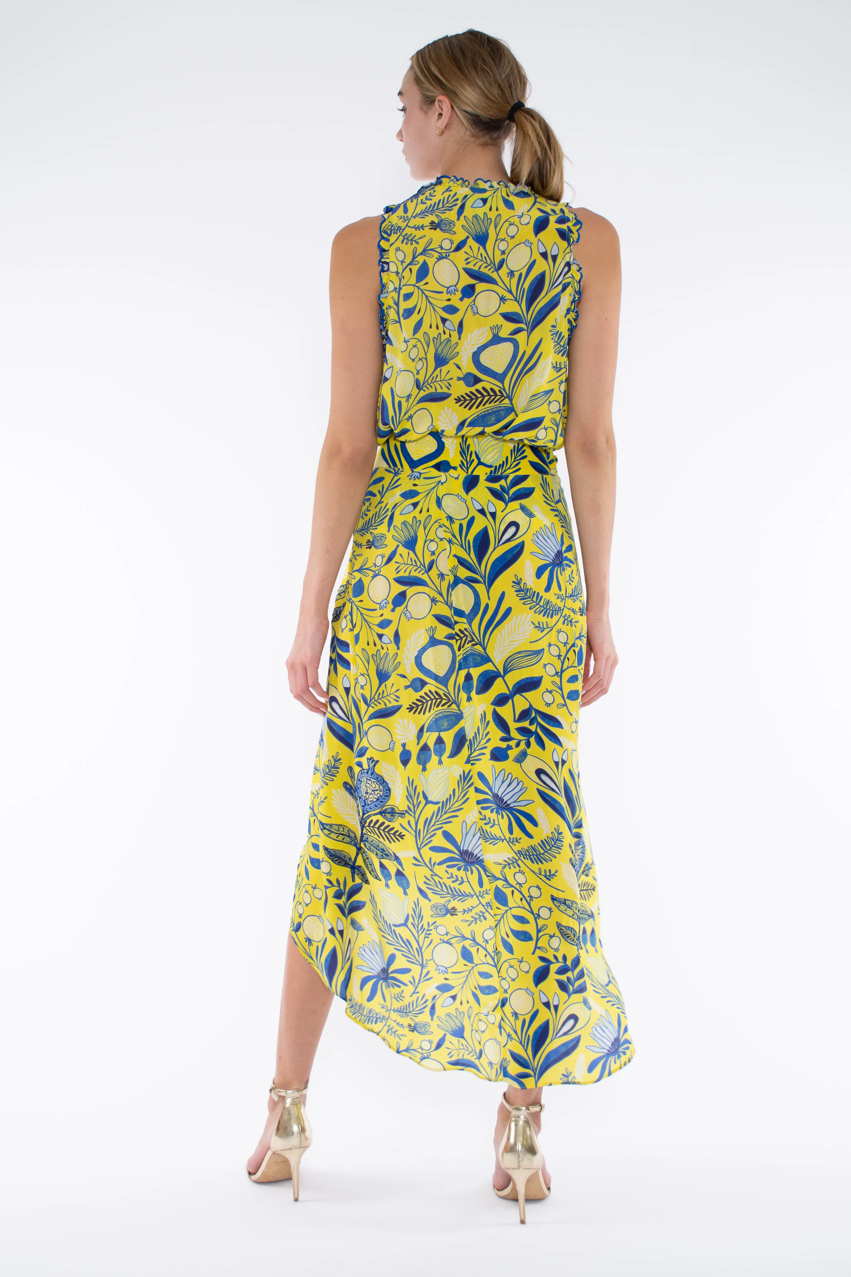 ARTA TOP - YELLOW MILLE FLOWER