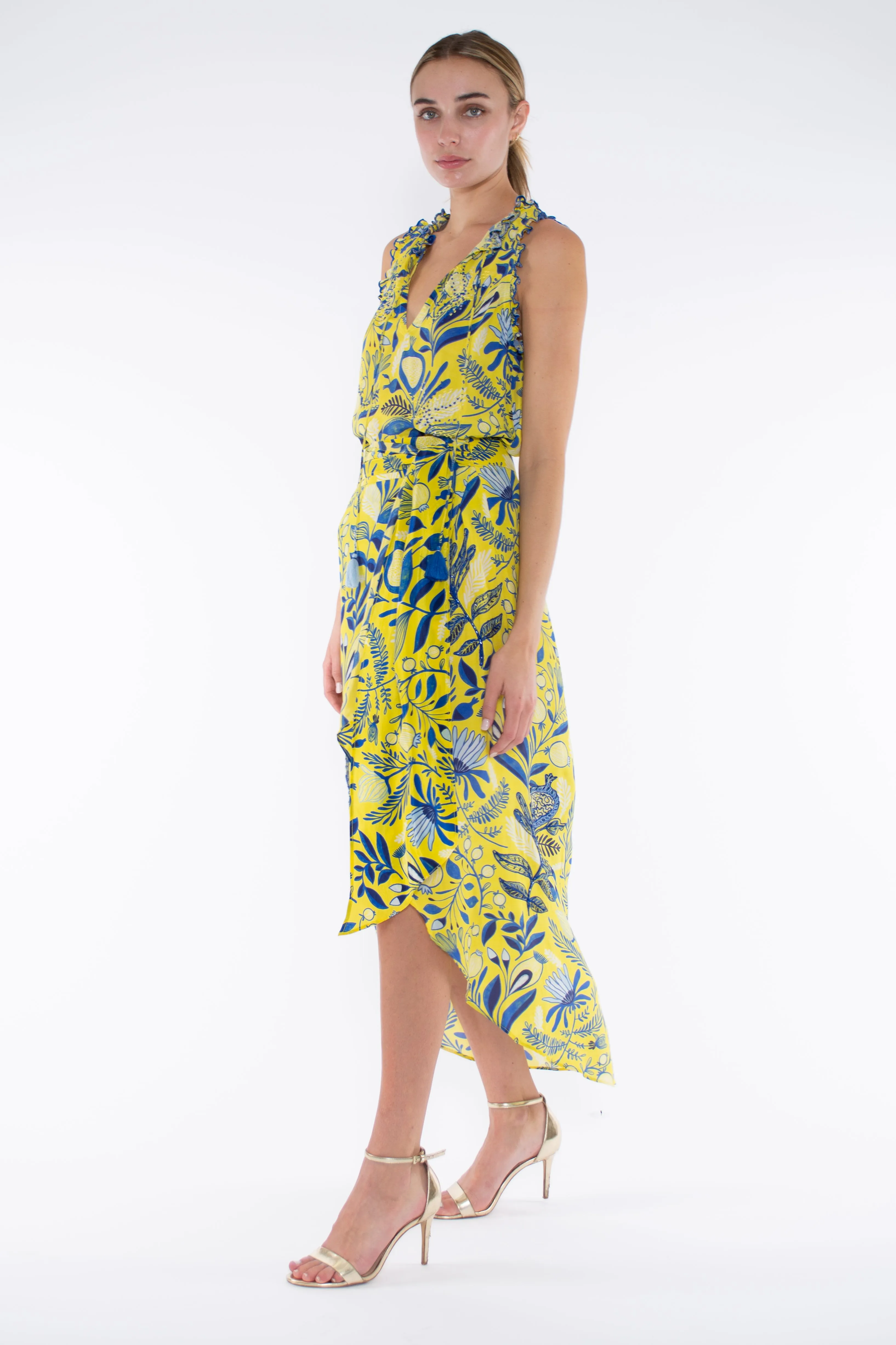 ARTA TOP - YELLOW MILLE FLOWER