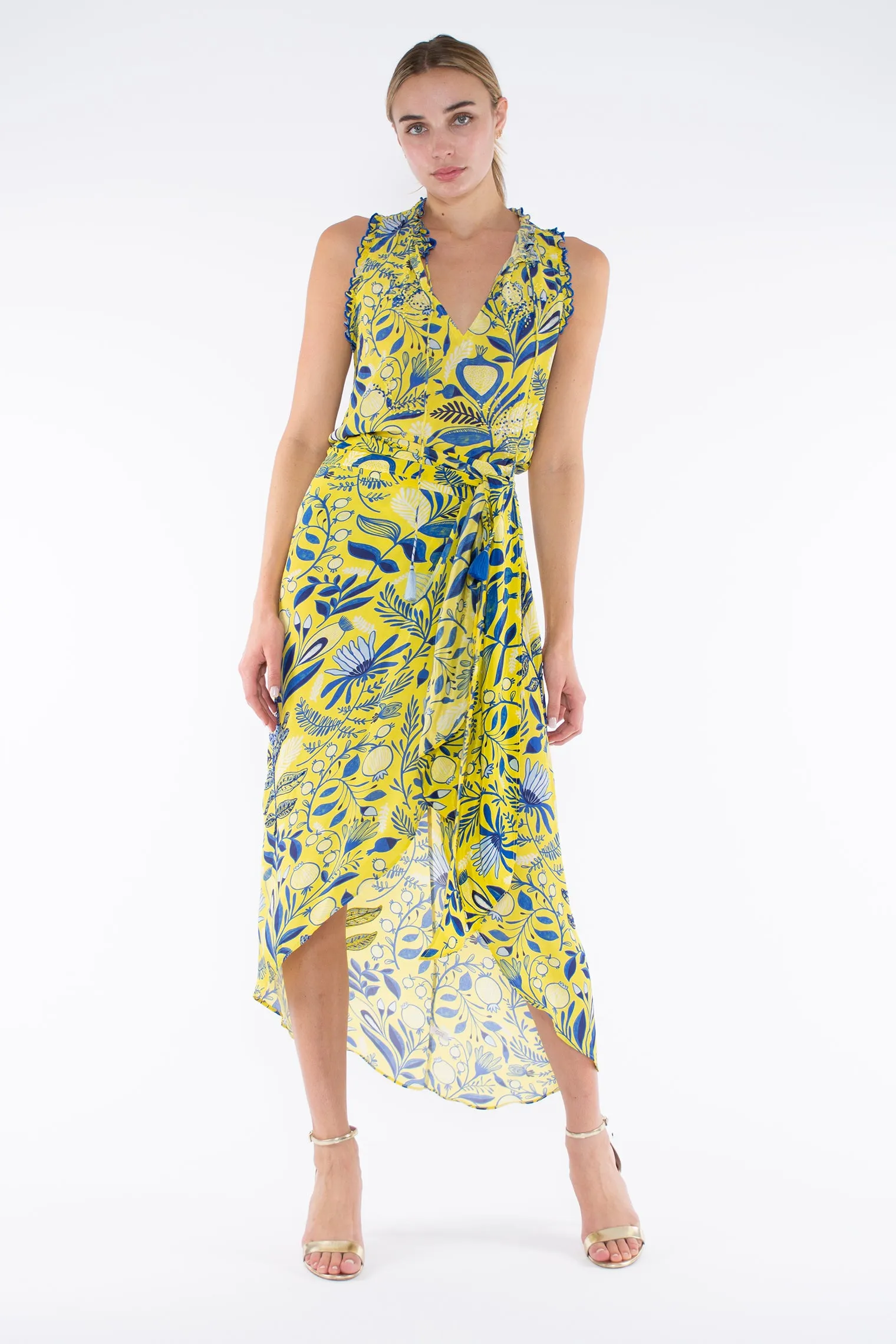 ARTA TOP - YELLOW MILLE FLOWER