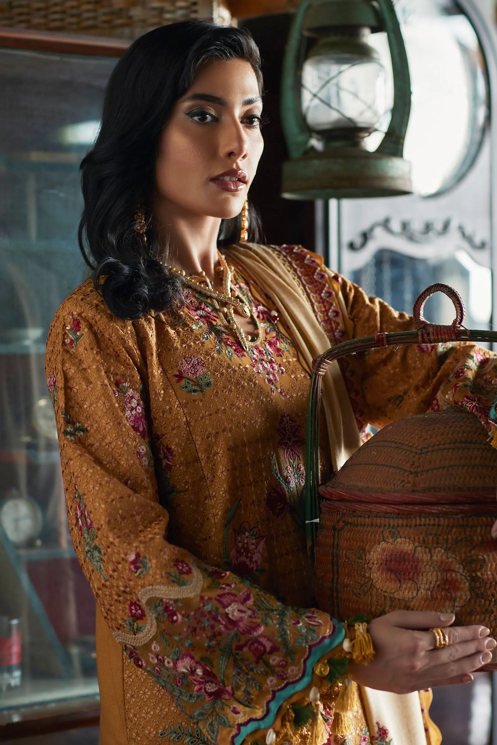 ASAREH (EW22-06) | Elan Winter Embroidered Collection | Unstitched Slub Khaddar Suits