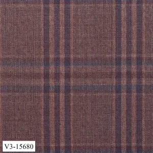 Ash Coffee Brown with Blue Check Suit