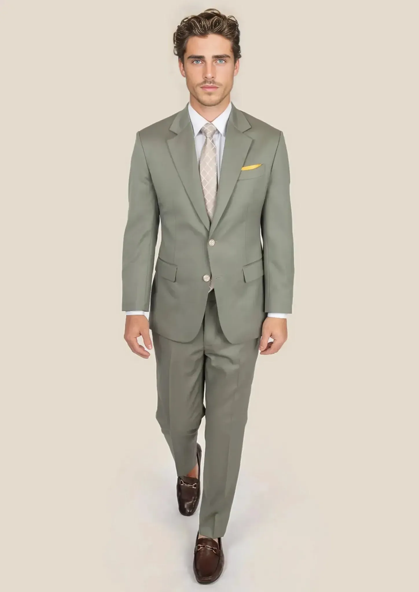 Astor Verona Sage Twill Suit