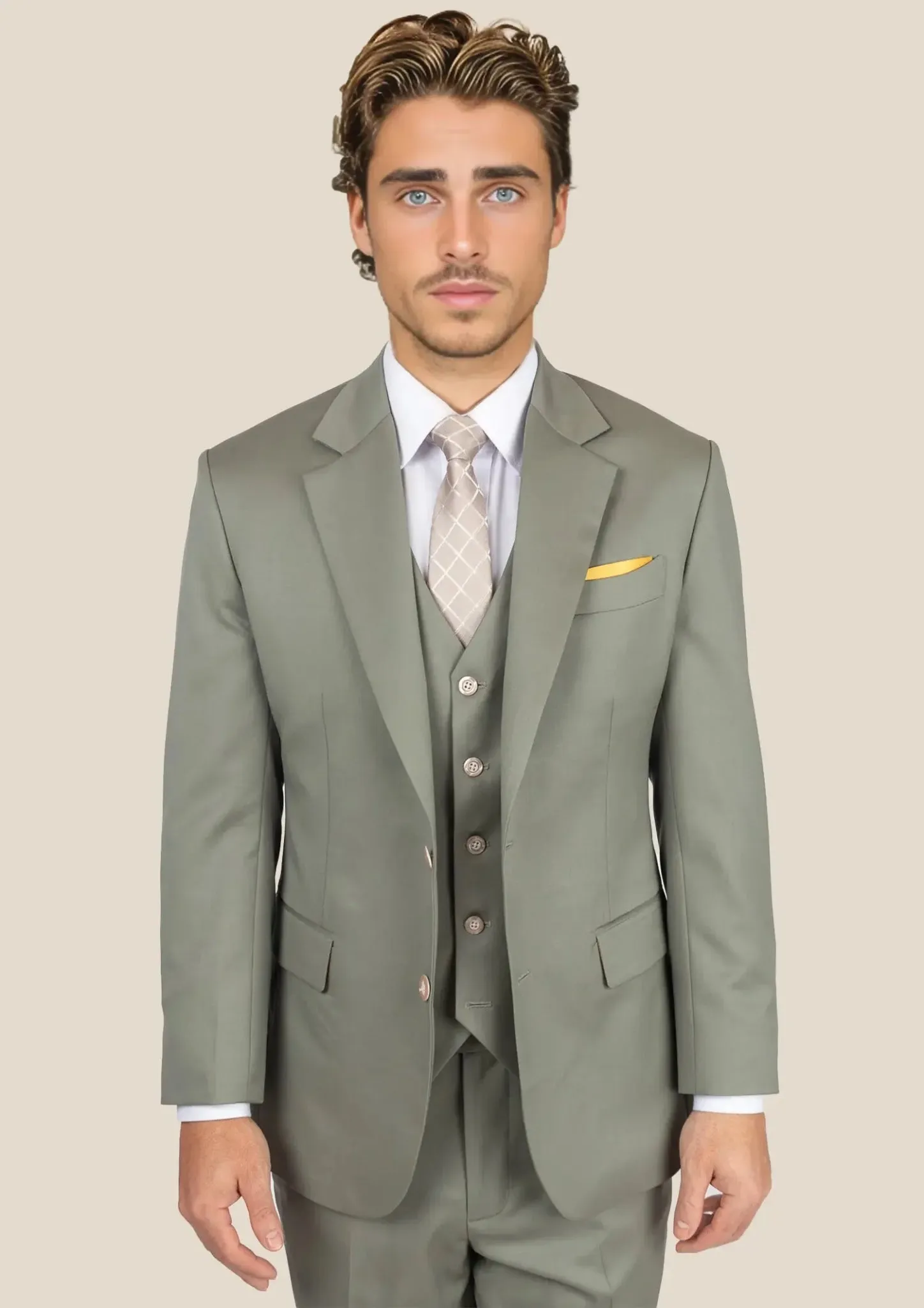 Astor Verona Sage Twill Suit